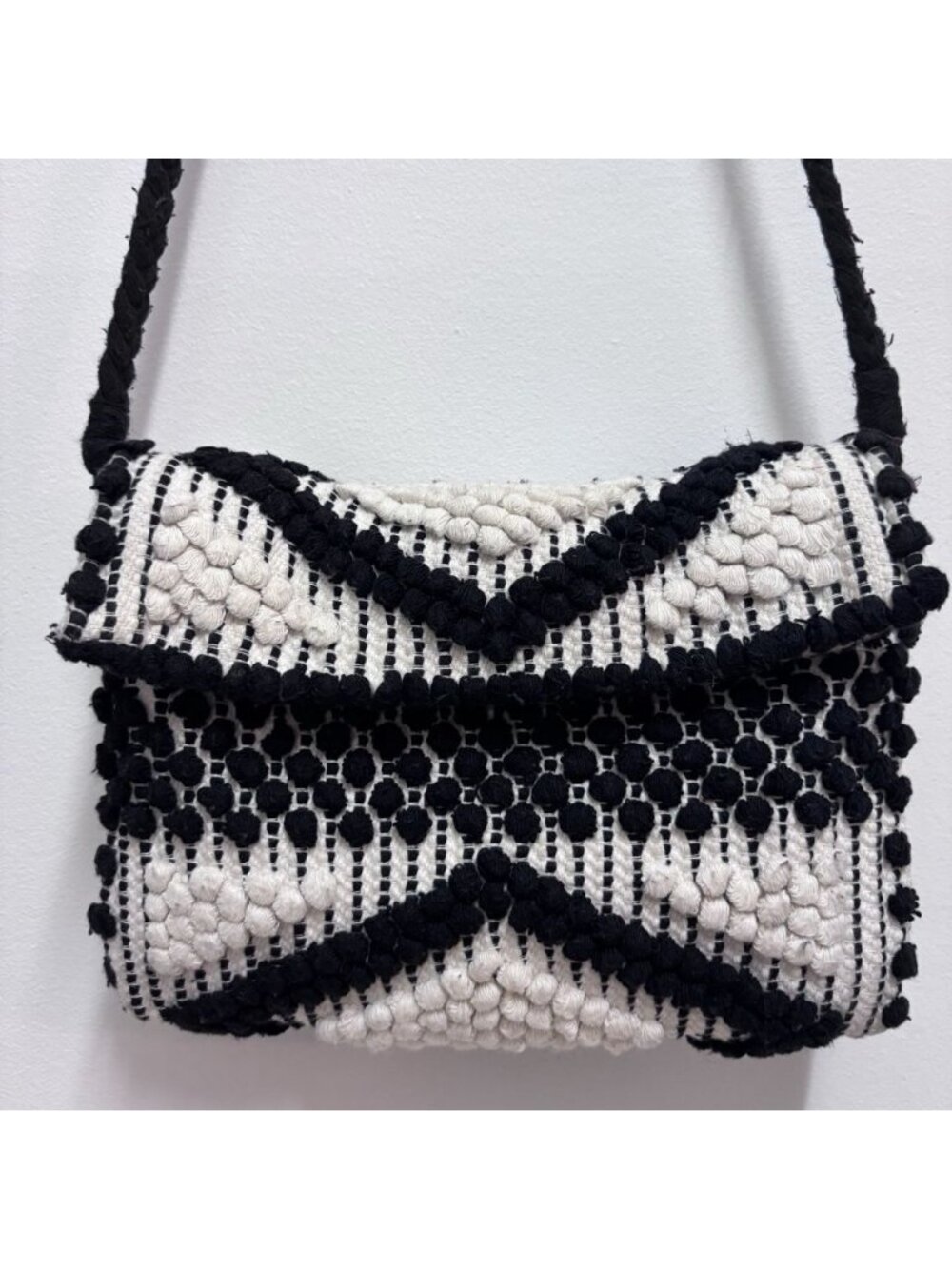 Antonello Tedde Handwoven in Italy 100% Cotton Suni Rombi Women’s Crossbody Bag